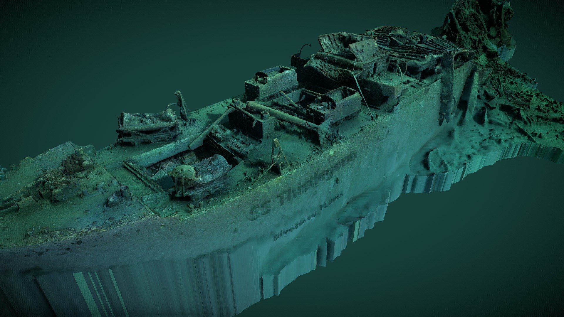 SS Thistlegorm - 3D model by holger.buss [1c92f4e] - Sketchfab