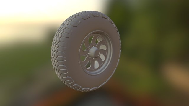 Modeling a Wheel Exercise 3D Model