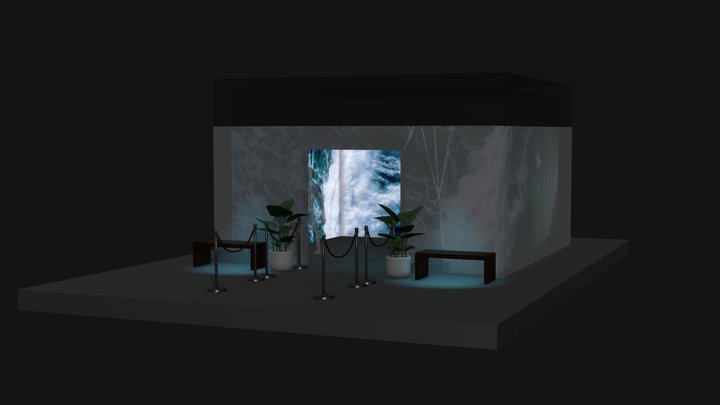 360º Immersive Projection Mapping Room 3D Model