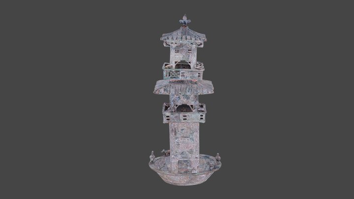中国汉代陶楼 3D Model