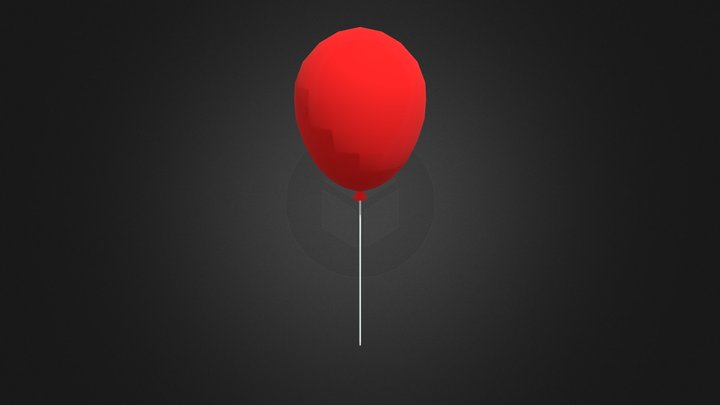Red Balloon 3D Model