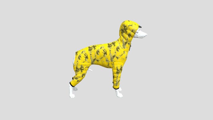 Slimmer Dog Puffer 3D Model