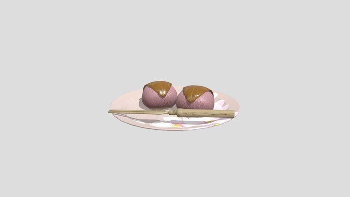 桜餅 3D Model