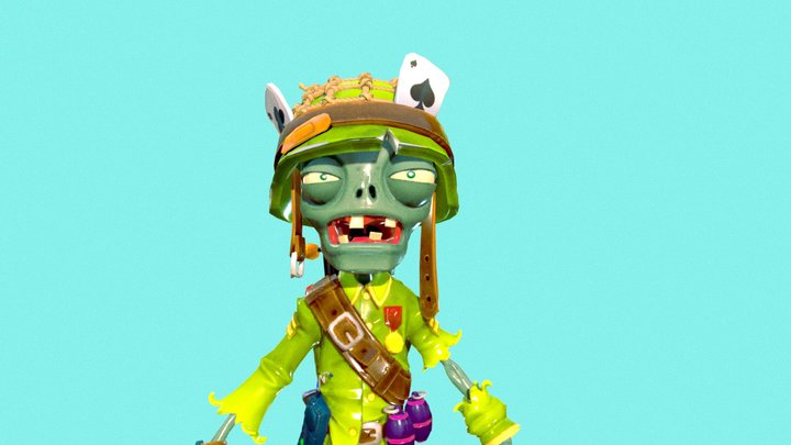 Pvz bfn Foot Soldier 3D Model
