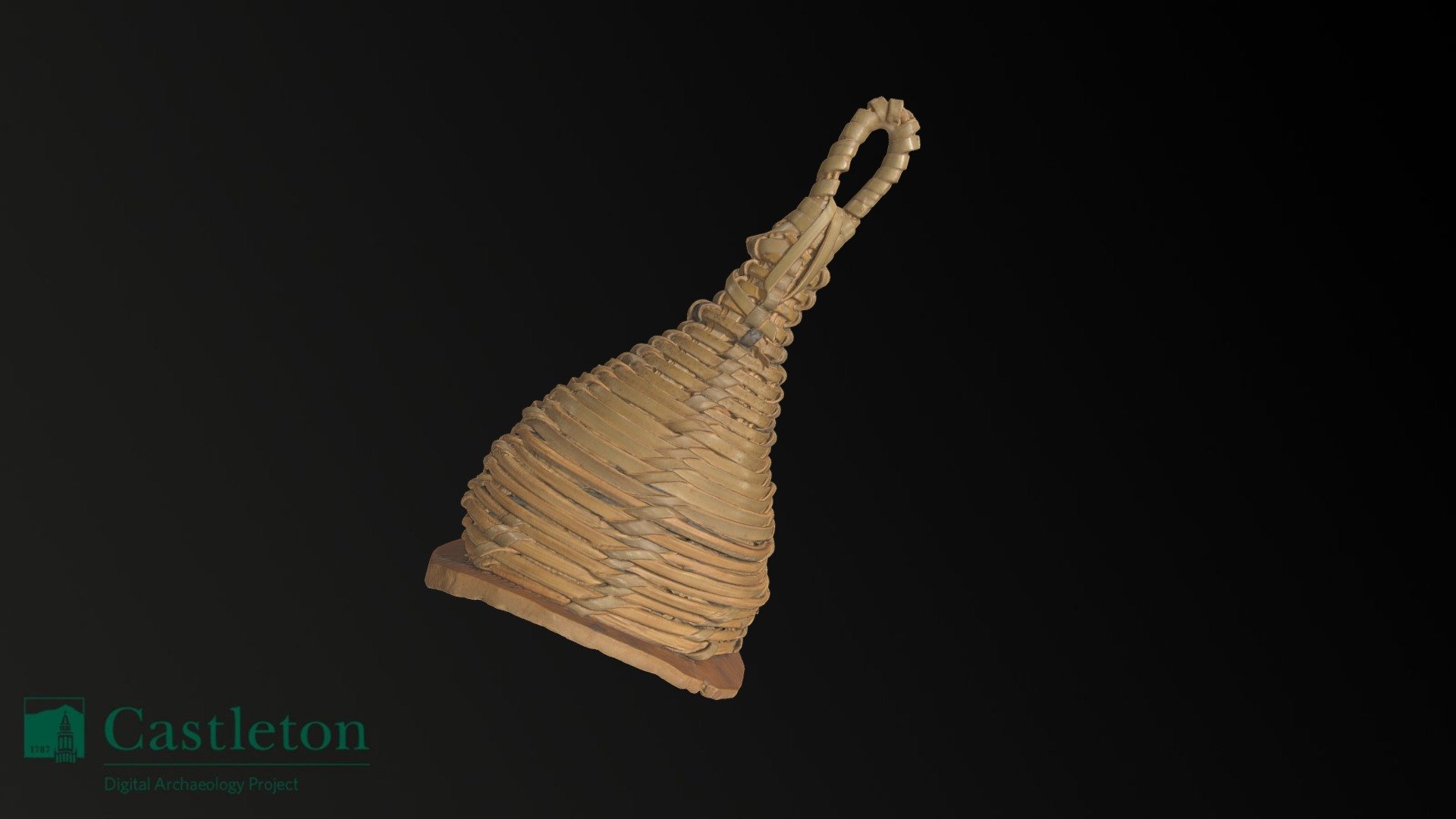 Wicker and Leather Rattle (CUDAP_15_13) - 3D model by Vermont State ...