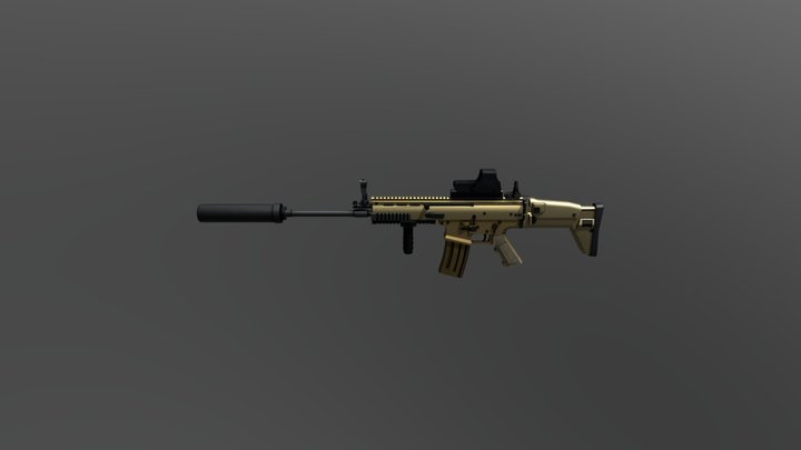FN SCAR L By Bandit 3D Model