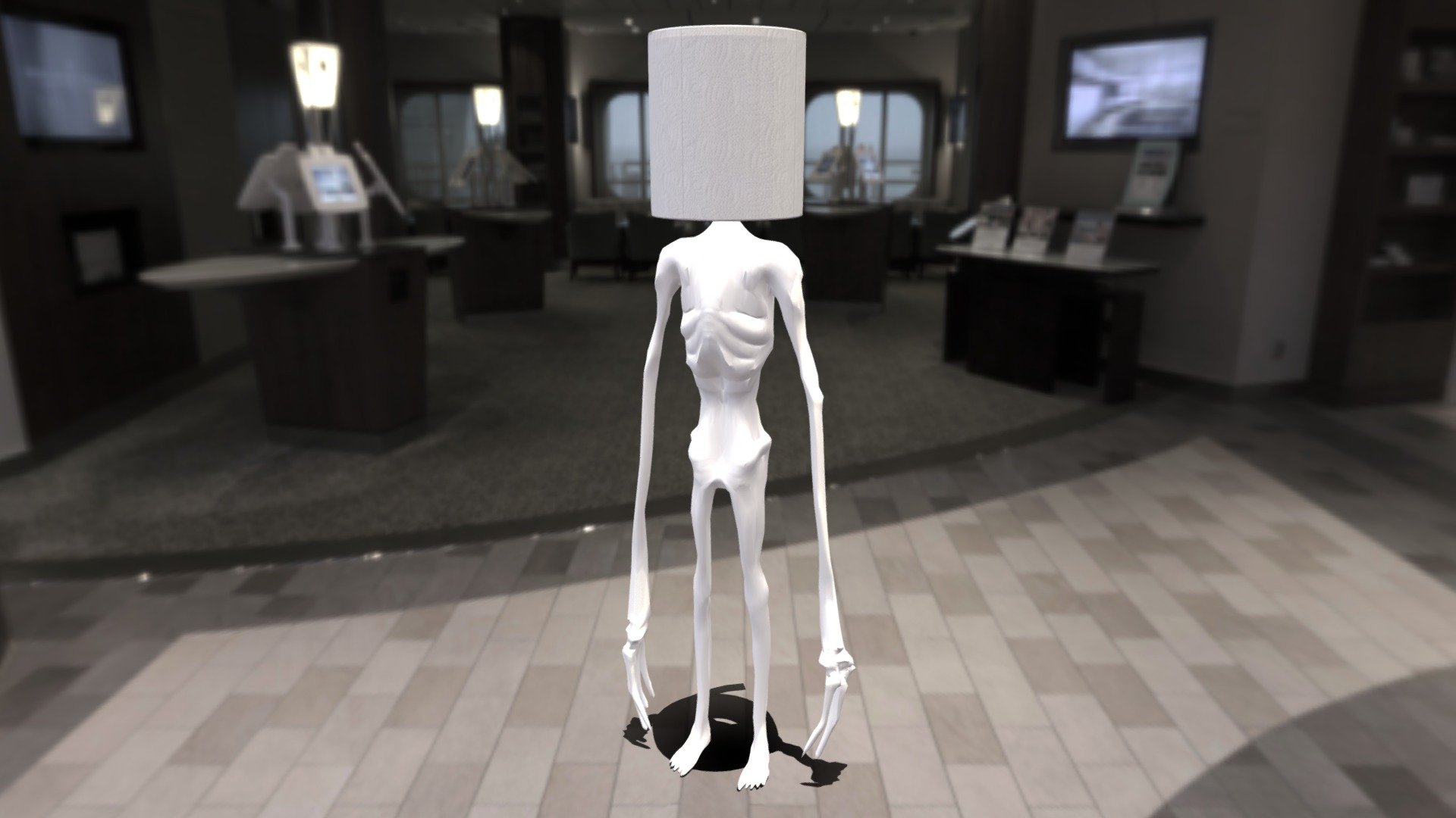 Toilet Paper Head Download Free 3D model by Edward Johnson 3