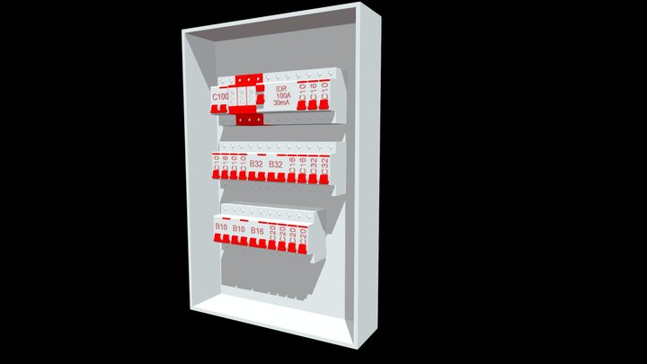 TCC - Projeto Elétrico - QDC 3D Model
