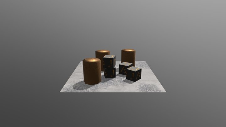 Modern Crates Barrels 3D Model