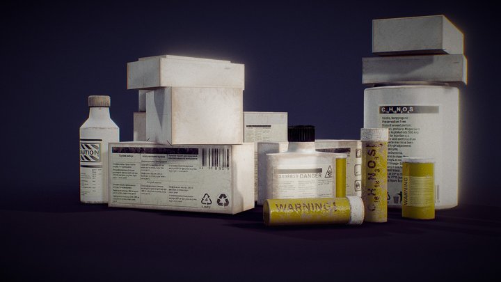 Pharmacy medicines 3D Model