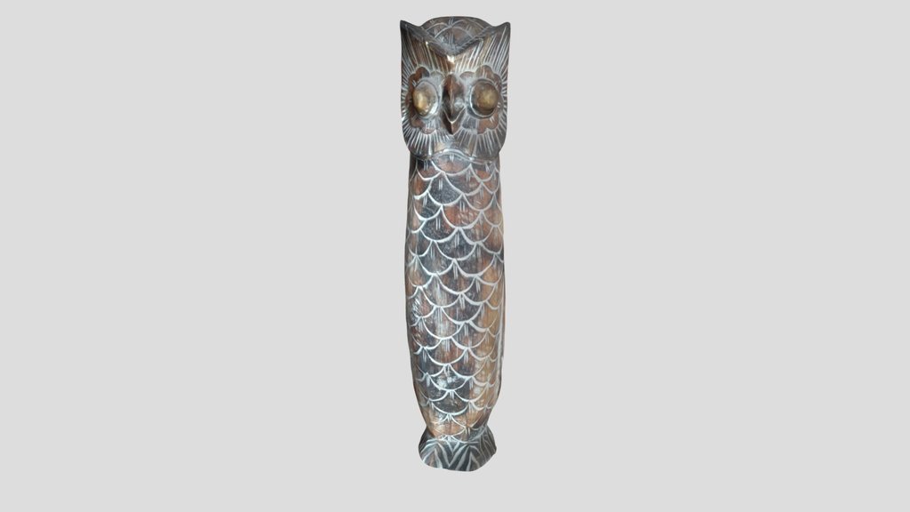 Owl Statue 3d Scan