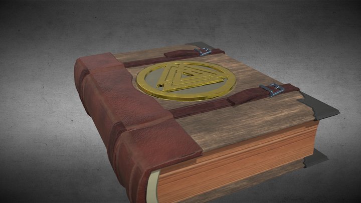 Grimoire Spellbook 3D Model