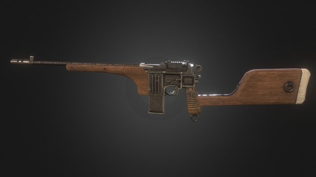 Mauser pistol/rifle conversion 3D Model