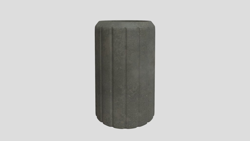 concrete_trashcan_free_low-poly_pbr_3d_model