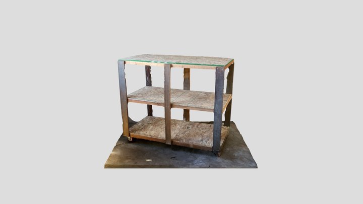 Wood Scrap Worktable 3D Model