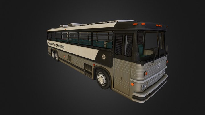 Prison bus 3D Model