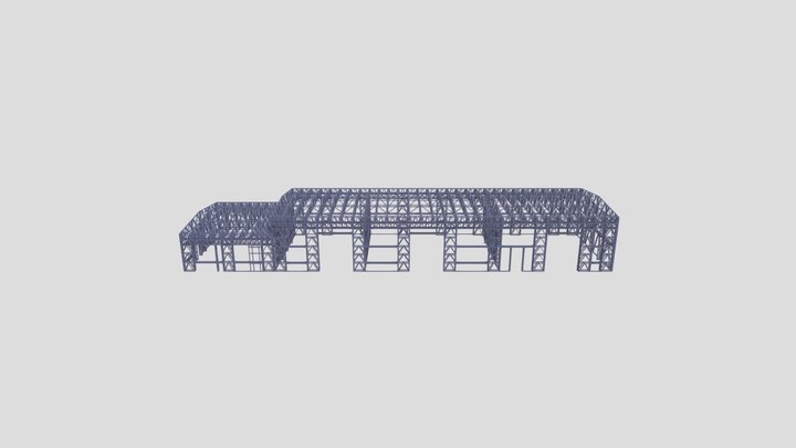 UnicRotarex® steel structure industrial building 3D Model