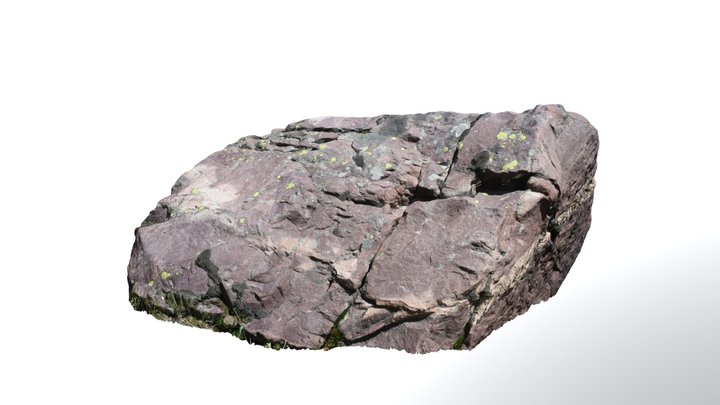 190802_hades_pass_cracked_rock 3D Model