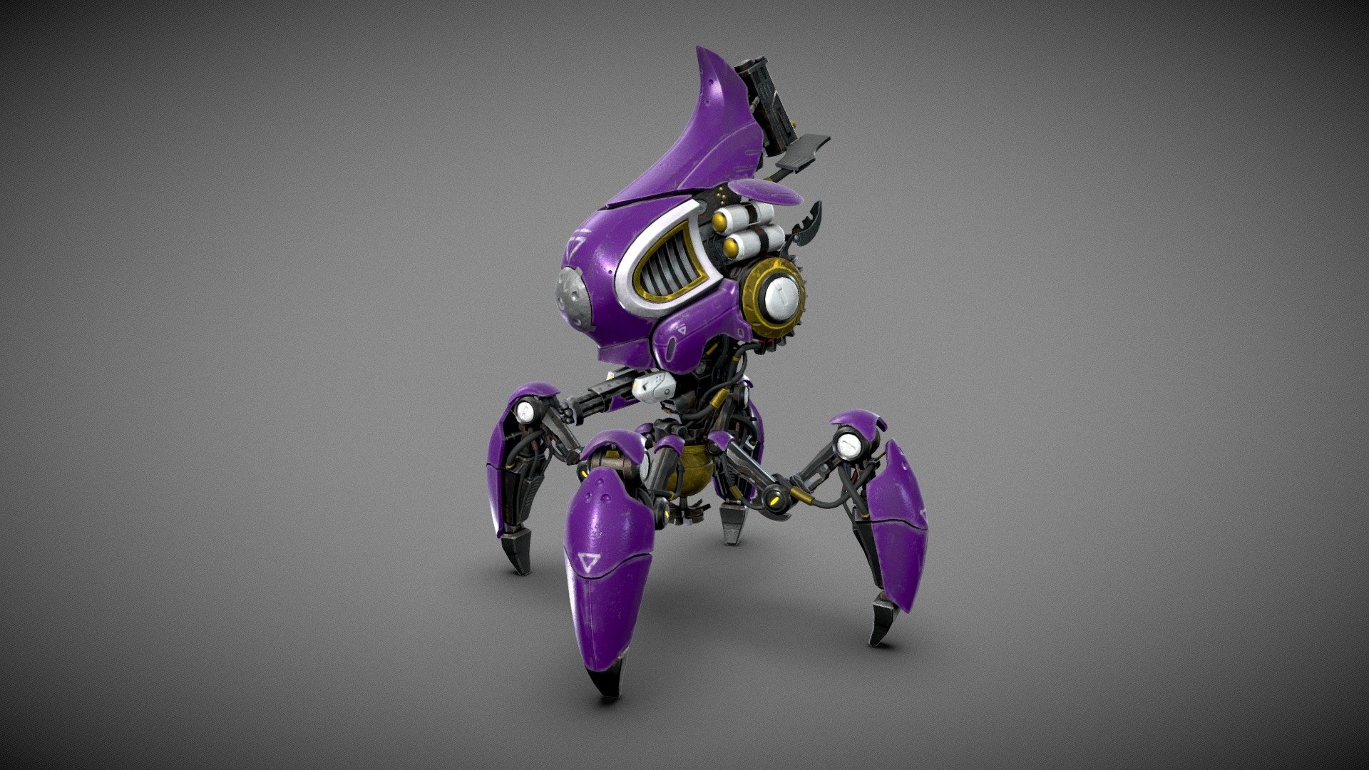 Fighting Robot   3D Model By Starpovich [1ca0ad2]   Sketchfab