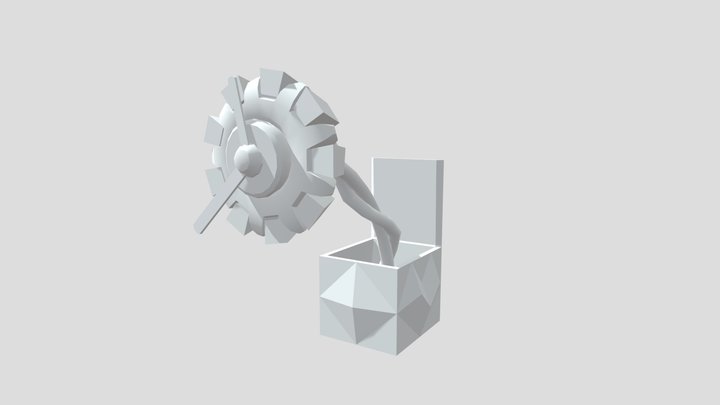 Cog Clock 3D Model