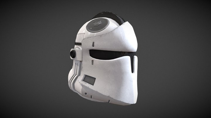 Star Wars Phase 2 Clone Trooper Knight Helmet 3D Model