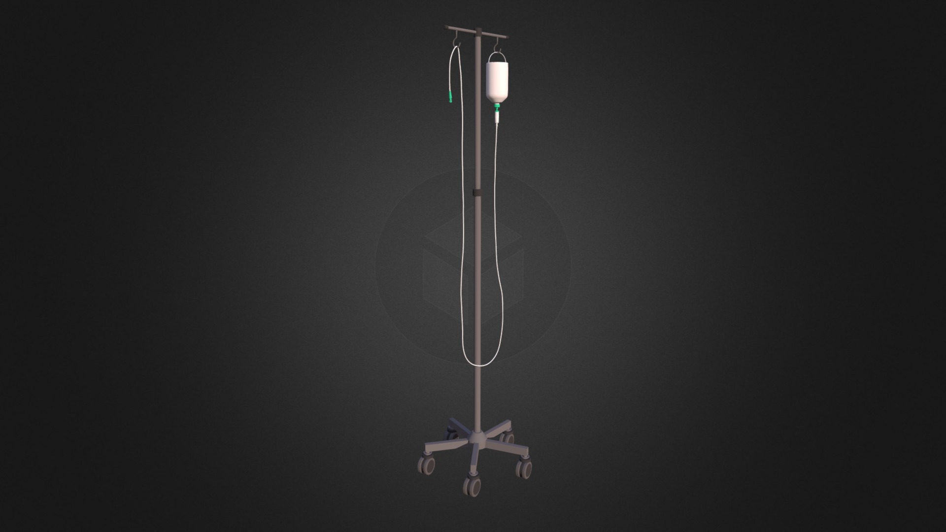 3D model IV-Pole - This is a 3D model of the IV-Pole. The 3D model is about a light bulb with a light bulb.