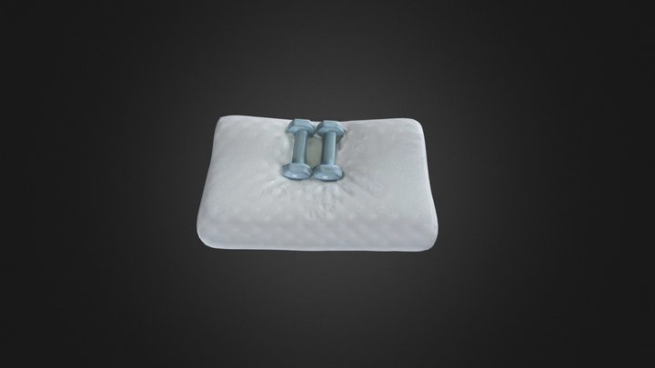 泰优品海淘 NORA泰国乳胶枕 压力展示 3D Model