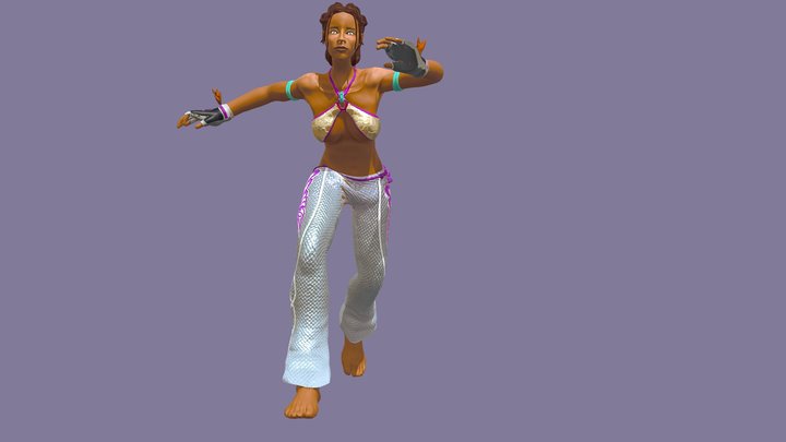 Christie Monteiro Idol- Capoeira 3D Model
