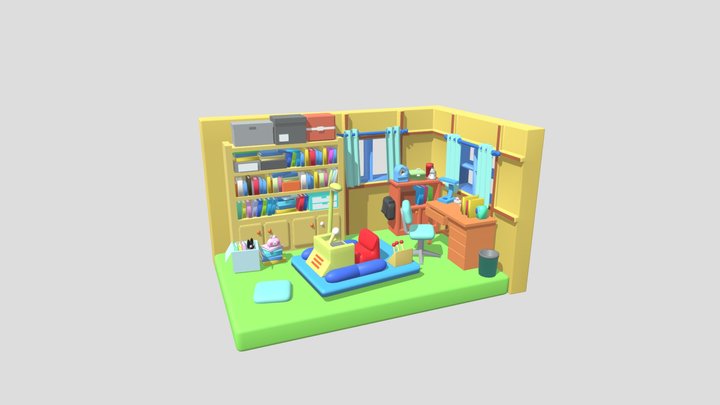 doraemon's room 3D Model