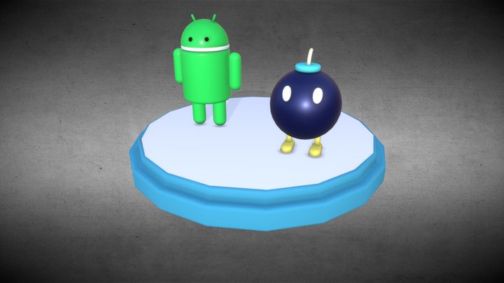 Bob omb  vs mascotinho android 3D Model