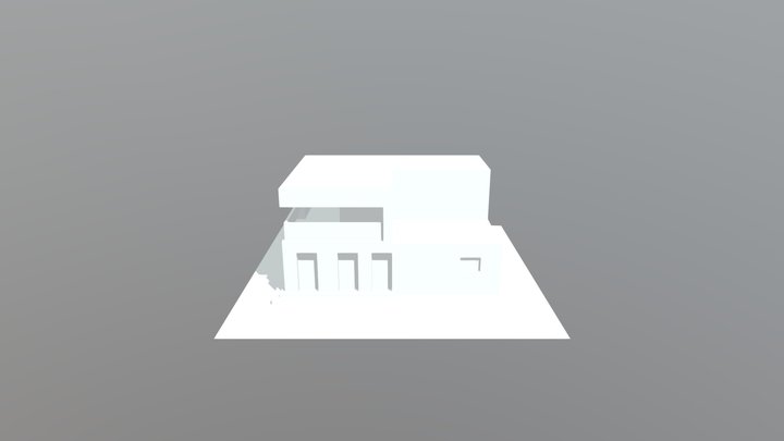 Blockhouse Scene 3D Model