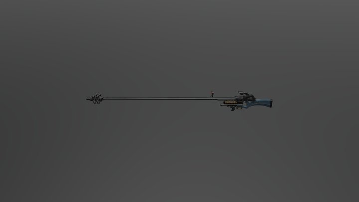 Evangelion Mari's rifle 3D Model