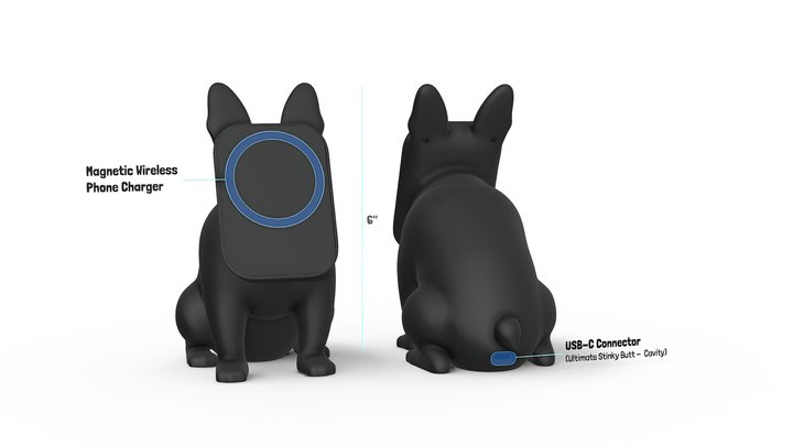 Grumpy Frenchie 3D Model