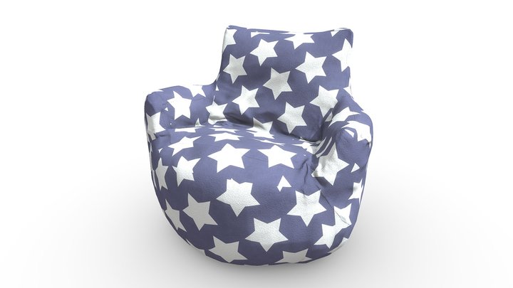 Arm Chair Bean Bag 3D Model