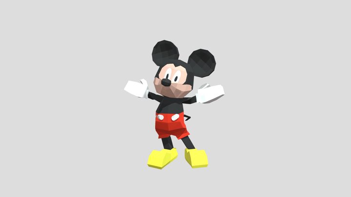 Mickey Mouse 3D Model