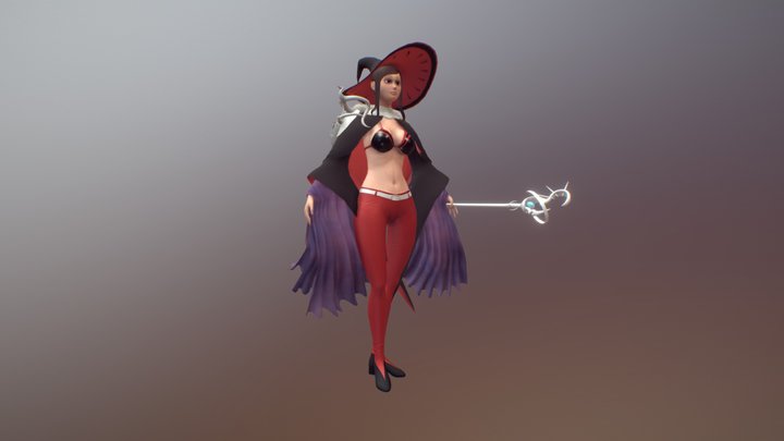 Portfolio II Piece - Magician Character 3D Model