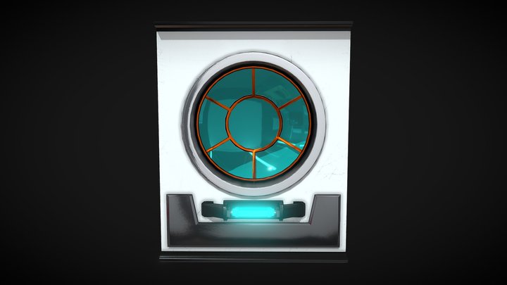 [Sci-Fi]-Circle Window-RM 3D Model