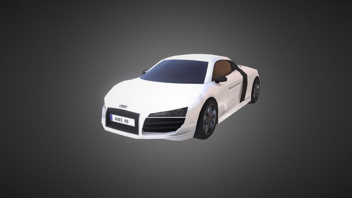 Audi R8 (Low Poly) 3D Model