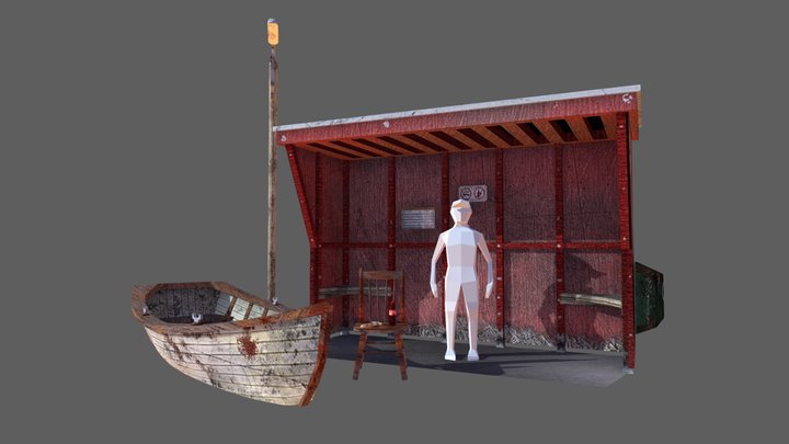 DAE 5 Finished props - By the ocean 3D Model