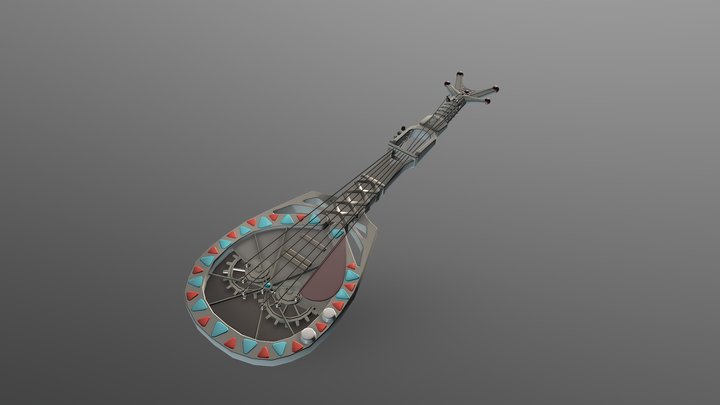 Jedi Lute LowPoly