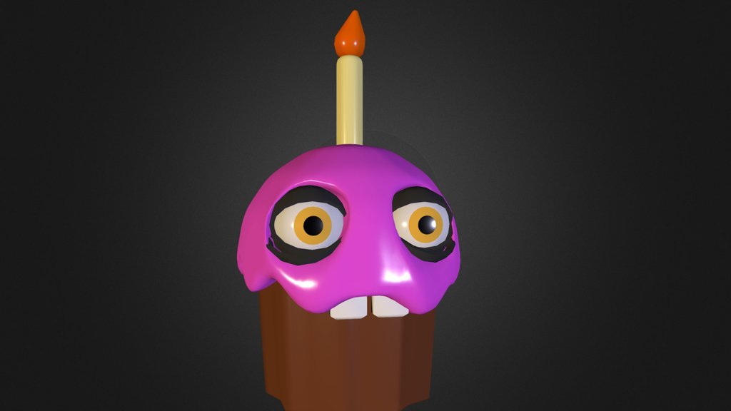 FNAF Cupcake - A 3D model collection by Eisha - Sketchfab