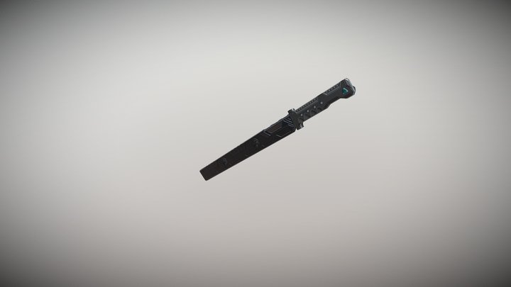 Cyberpunk katana 3D Model