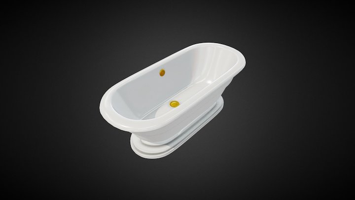Bathroom 004 Bathtub 1 0 3D Model