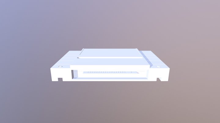 SNES Cartridge 3D Model