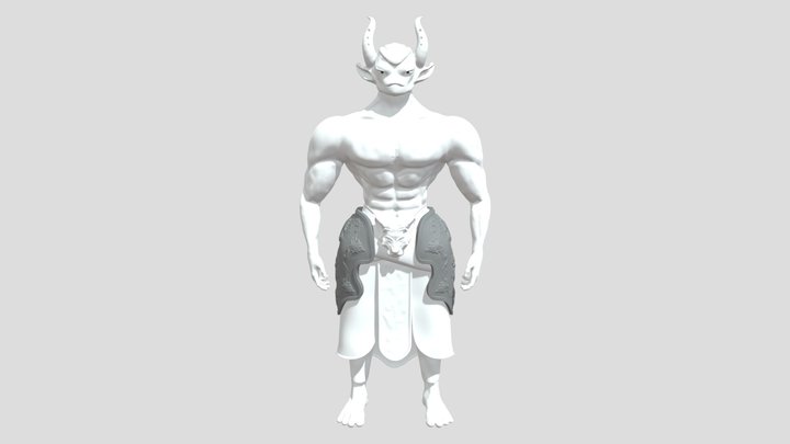 Beast with Human Torso 3D Model