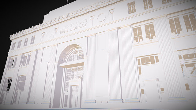 Enoch Pratt Free Library Lobby - Baltimore, MD 3D Model