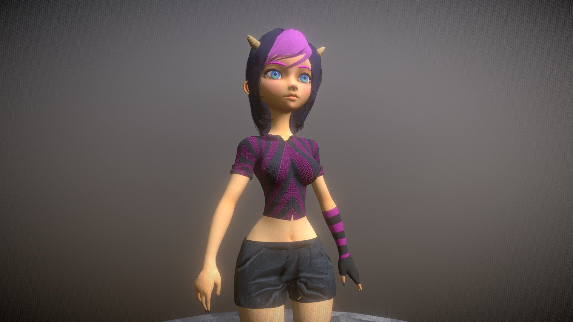 Cartoon Female Girl - 3D model by Ighor Lieter (@EZZE_TRICK) [1cad86e ...