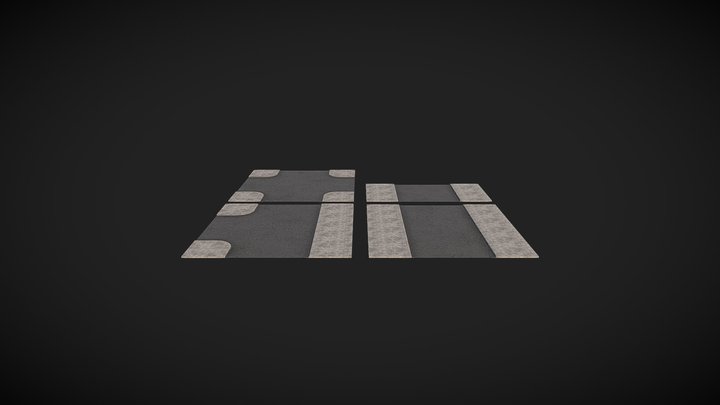 Demo Road Asset Pack 3D Model