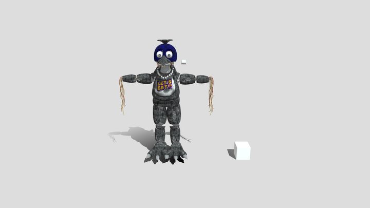 Withered Chica ``REMASTER`` 3D Model