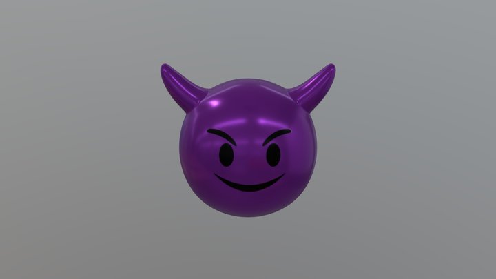 Devil Emoji 3D Model